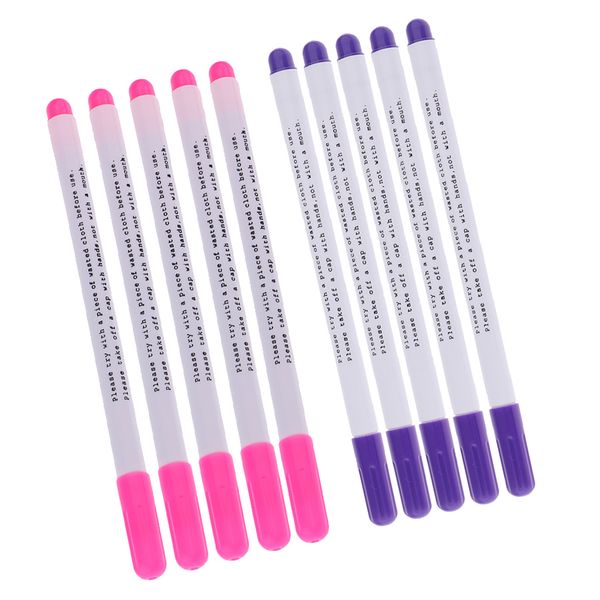 10pcs vanishing fabric markers air water erasable pens for tailors dressmaking sewing, Black
10pcs vanishing fabric markers air water erasable pens for tailors dressmaking sewing, Black