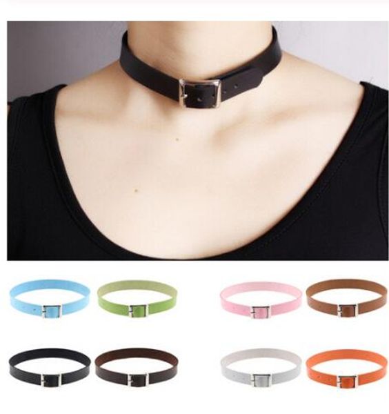 fine quality harajuku belt collar choker necklace pu leather choker punk goth 41*2cm gb1093, Golden;silver
fine quality harajuku belt collar choker necklace pu leather choker punk goth 41*2cm gb1093, Golden;silver