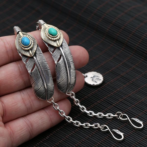 wholesale s925 sterling silver jewelry fashion takahashi goro turquoise round small flying eagle feather men and women bracelet, Golden;silver
wholesale s925 sterling silver jewelry fashion takahashi goro turquoise round small flying eagle feather men and women bracelet, Golden;silver