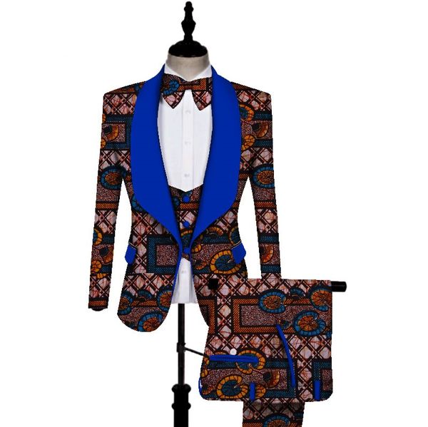 new african print 3 pieces men sets dashiki and trouser and vest set bazin plus size traditional african clothing, Red
new african print 3 pieces men sets dashiki and trouser and vest set bazin plus size traditional african clothing, Red