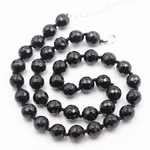 fashion statement chokers necklace natural stone necklaces women 8 10mm black faceted round knotted chain jewelry 18" a804, Golden;silver
fashion statement chokers necklace natural stone necklaces women 8 10mm black faceted round knotted chain jewelry 18" a804, Golden;silver