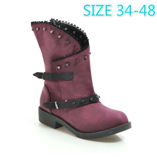 rivet round toe flat platform boots for women boots winter snow for women flats rubber short ankle, Black
rivet round toe flat platform boots for women boots winter snow for women flats rubber short ankle, Black
