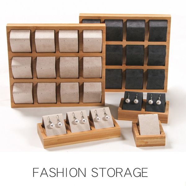 luxury bamboo wood earrings display tray 4 sizes to choose for woman earrings display stand jewelry tray, Pink;blue
luxury bamboo wood earrings display tray 4 sizes to choose for woman earrings display stand jewelry tray, Pink;blue