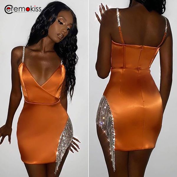 ceremokiss summer tassel diamond party dress women bodycon night club satin dresses spaghetti strap elegant mini vestidos, Black;gray
ceremokiss summer tassel diamond party dress women bodycon night club satin dresses spaghetti strap elegant mini vestidos, Black;gray