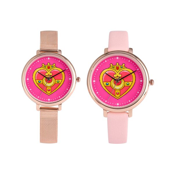 women's wristwatch special sailor moon heart shape pattern dial quartz watch stainless steel/leather strap watches, Slivery;brown
women's wristwatch special sailor moon heart shape pattern dial quartz watch stainless steel/leather strap watches, Slivery;brown