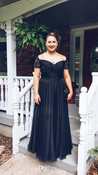 elegant off the shoulder mother of the bride dress short sleeve formal party dress chiffon wedding guest gowns plus size, Black;red
elegant off the shoulder mother of the bride dress short sleeve formal party dress chiffon wedding guest gowns plus size, Black;red