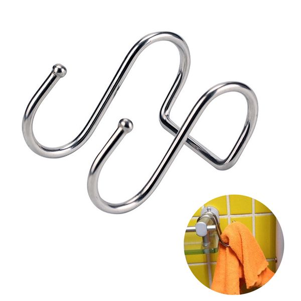 stainless steel double s shape storage hook for bathroom kitchen wall and door organizer accessories purse hook
stainless steel double s shape storage hook for bathroom kitchen wall and door organizer accessories purse hook