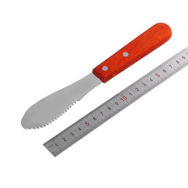 1pc s/m stainless steel cutlery cream scraper wood handle butter spatula breakfast jam cheese tool kitchen accessories
1pc s/m stainless steel cutlery cream scraper wood handle butter spatula breakfast jam cheese tool kitchen accessories