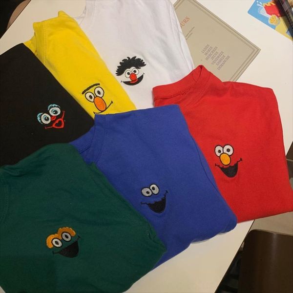 sesame street girlfriends summer clothes harajuku style cartoon embroidery short-sleeved t-shirt female bf loose half-sleeved jacket class, White
sesame street girlfriends summer clothes harajuku style cartoon embroidery short-sleeved t-shirt female bf loose half-sleeved jacket class, White