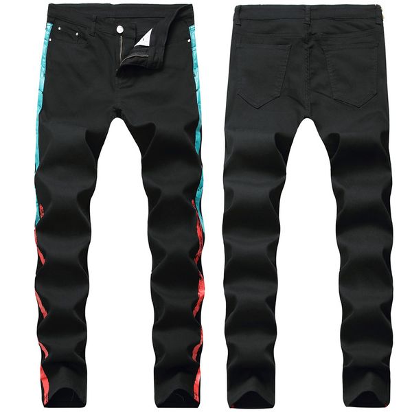 men distressed pants size 28~42 motorcycle biker jeans js2110 fashion mens us streetwear denim jeans style ripped causal uigtr, Black
men distressed pants size 28~42 motorcycle biker jeans js2110 fashion mens us streetwear denim jeans style ripped causal uigtr, Black