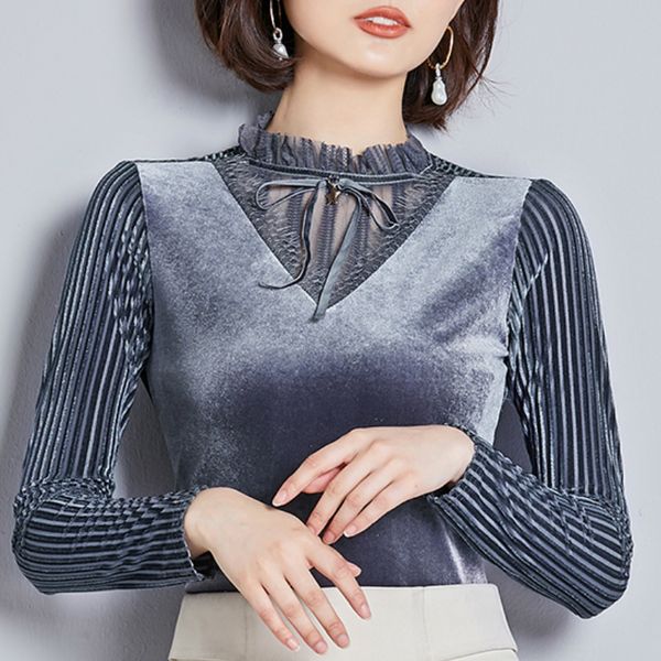 autumn blouse women long sleeve women shirts fashion woman blouses 2019 hollow lace velour blouse blusa feminina c24, White
autumn blouse women long sleeve women shirts fashion woman blouses 2019 hollow lace velour blouse blusa feminina c24, White