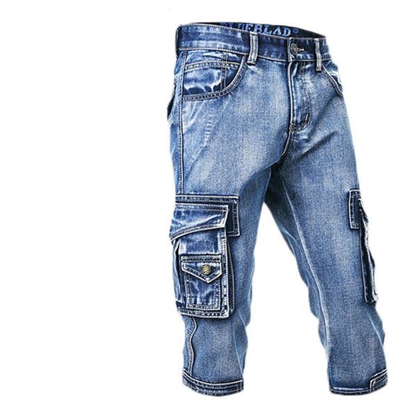 2019 summer men's cargo denim shorts multi pockets biker short jeans for male, White;black
2019 summer men's cargo denim shorts multi pockets biker short jeans for male, White;black