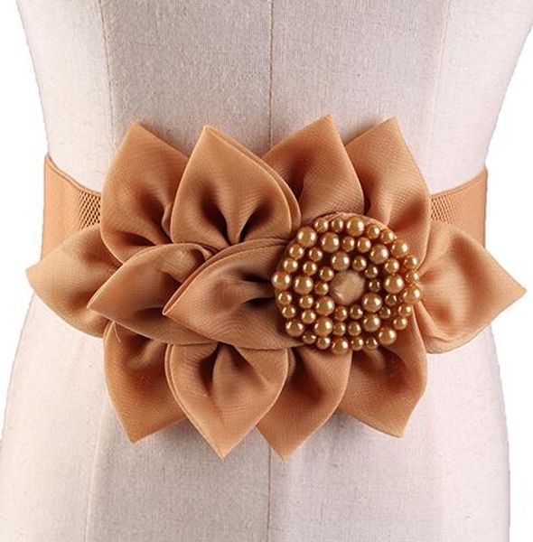 women's runway fashion beaded elastic flower cummerbunds female dress corsets waistband belts bow decoration wide belt r1003, Black;brown
women's runway fashion beaded elastic flower cummerbunds female dress corsets waistband belts bow decoration wide belt r1003, Black;brown