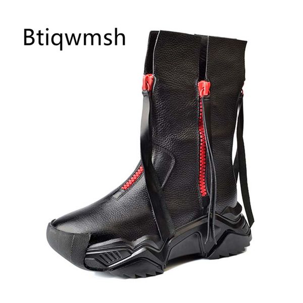 2019 chic design ankle boots women round toe zipper tassel thick bottom flat shoes woman cool boots girls casual shoes, Black
2019 chic design ankle boots women round toe zipper tassel thick bottom flat shoes woman cool boots girls casual shoes, Black