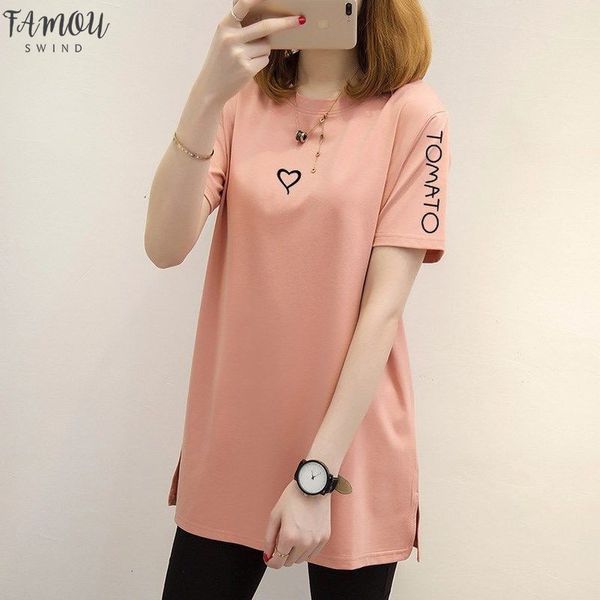 2020 korean version of the new summer womens coat big yards long section of loose white short sleeve casual t shirts
2020 korean version of the new summer womens coat big yards long section of loose white short sleeve casual t shirts