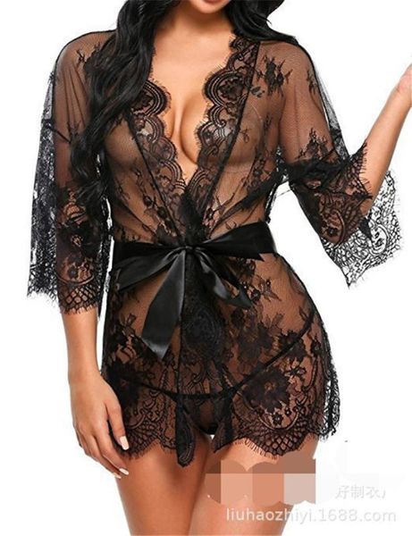 suit lace 2pcs loose bandage femals desiger solid colour fashion robes clothing womens lingeries summer, White;black
suit lace 2pcs loose bandage femals desiger solid colour fashion robes clothing womens lingeries summer, White;black