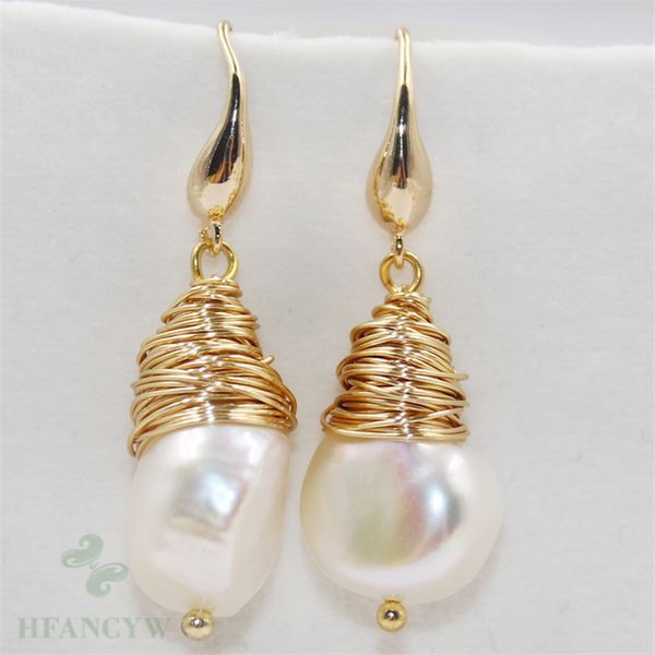15-20mm white baroque pearl earrings hook no repair highlights women cultured aurora wedding twopin classic fashion flawless, Silver
15-20mm white baroque pearl earrings hook no repair highlights women cultured aurora wedding twopin classic fashion flawless, Silver