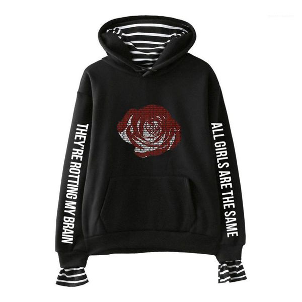 fake 2pcs letter print stripe panelled mens hoodies casual males clothing juice wrld mens designer hoodies fashion, Black
fake 2pcs letter print stripe panelled mens hoodies casual males clothing juice wrld mens designer hoodies fashion, Black