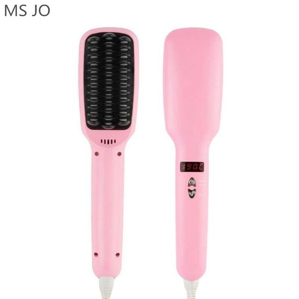 professional hair straightener brush comb electric straightening brush iron auto anion straight hair comb plate styling tools, Black
professional hair straightener brush comb electric straightening brush iron auto anion straight hair comb plate styling tools, Black