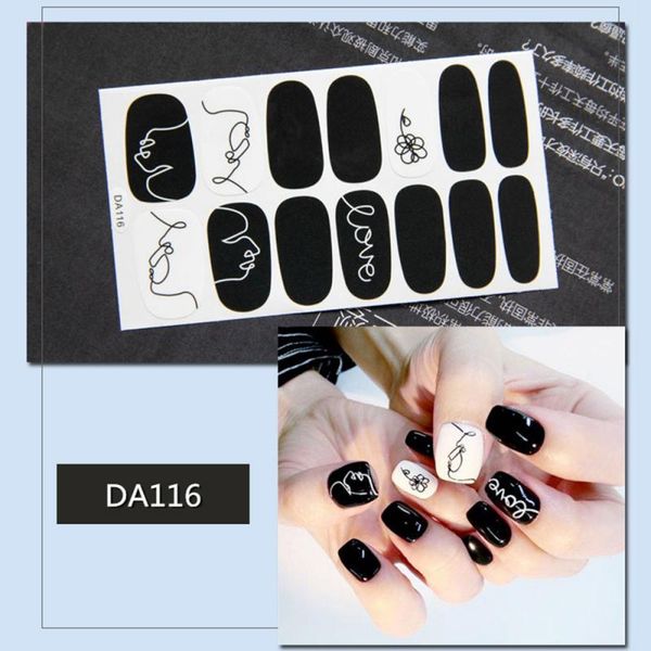 stickers & decals 1 sheet nail sticker full cover wraps decorations diy manicure slider vinyls nails art tools, Black
stickers & decals 1 sheet nail sticker full cover wraps decorations diy manicure slider vinyls nails art tools, Black