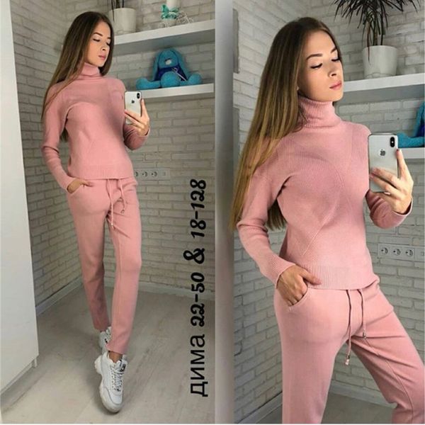 2018 autumn and winter knit sportswear high collar sweatshirt casual suit women's 2 piece set knit pants sports suit women 221, White;black
2018 autumn and winter knit sportswear high collar sweatshirt casual suit women's 2 piece set knit pants sports suit women 221, White;black
