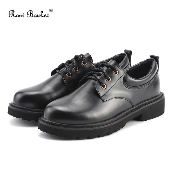roni bouker spring women oxfords pumps shoes woman black leather lace-up comfort round toe female big size loafers
roni bouker spring women oxfords pumps shoes woman black leather lace-up comfort round toe female big size loafers