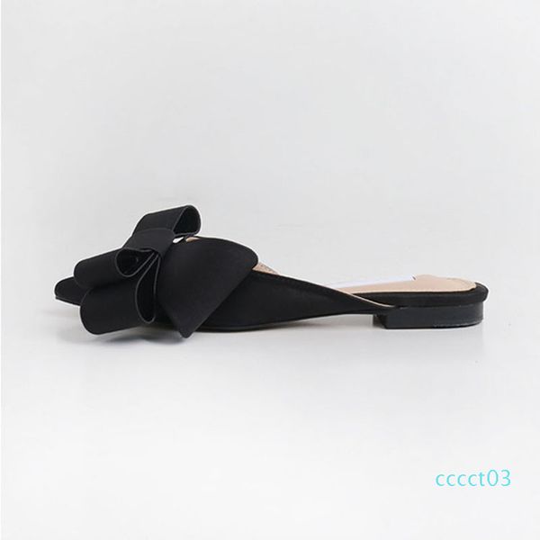 pointed toe slippers women flat mules women shoes bow tie slippers baotouflat heel sets semi ct03, Black
pointed toe slippers women flat mules women shoes bow tie slippers baotouflat heel sets semi ct03, Black