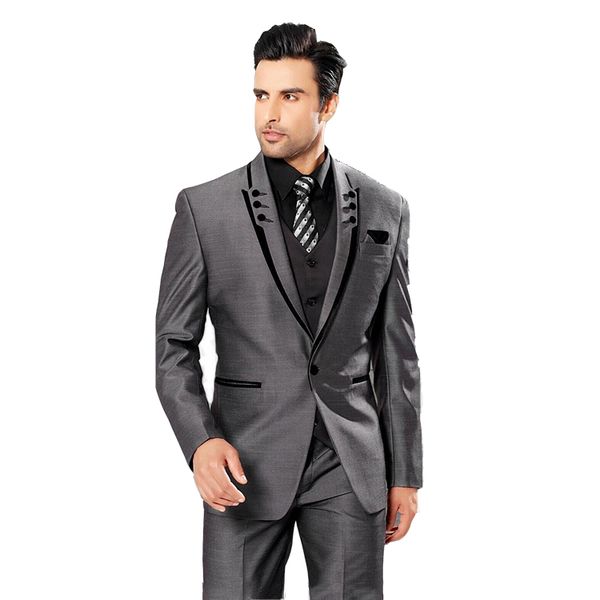 excellent grey bridegroom suits peaked lapel one button groomsmen wedding suits men prom party wear three pieces (jacket+pant+vest), Black;gray
excellent grey bridegroom suits peaked lapel one button groomsmen wedding suits men prom party wear three pieces (jacket+pant+vest), Black;gray