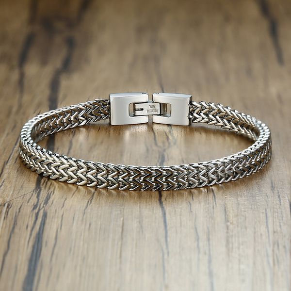 mens stainless steel bali foxtail chain bracelet stylish 6.5mm two-strand wheat chain bracelets psjewelry punk biker male bracelet, Golden;silver
mens stainless steel bali foxtail chain bracelet stylish 6.5mm two-strand wheat chain bracelets psjewelry punk biker male bracelet, Golden;silver