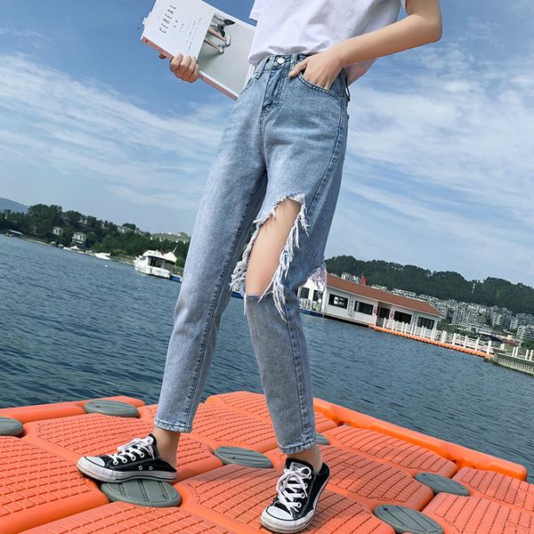 bornsra spring summer ripped holes elastic denim jeans women jeggings tassel high waist pants capris female skinny harem jeans, Blue
bornsra spring summer ripped holes elastic denim jeans women jeggings tassel high waist pants capris female skinny harem jeans, Blue