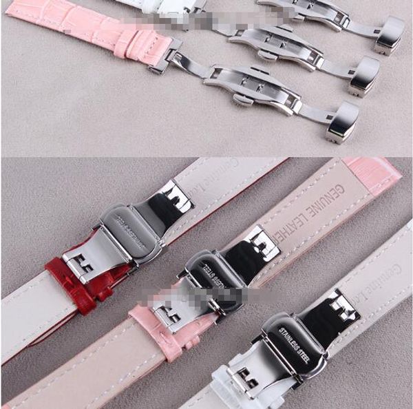 pink red white women's leather strap first layer cowhide bracelet 16mm 18mm 20mm crocodile butterfly buckle table watch accessarries, Black;brown
pink red white women's leather strap first layer cowhide bracelet 16mm 18mm 20mm crocodile butterfly buckle table watch accessarries, Black;brown