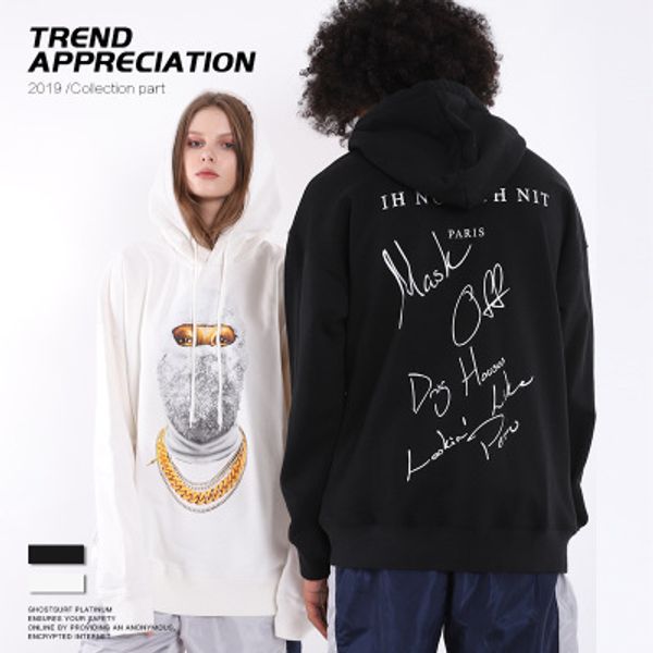 designer men's long sleeve hoodies luxury hiphop wear fashion trendy masked women's sweater trendy loose mens clothes cool pullove, Black
designer men's long sleeve hoodies luxury hiphop wear fashion trendy masked women's sweater trendy loose mens clothes cool pullove, Black