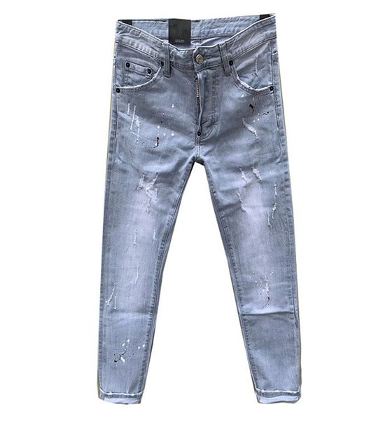 italian brand mens designer jeans light color washed hole ripped bleached slim jeans casual fashion pencil pants zipper denim jeans, Blue
italian brand mens designer jeans light color washed hole ripped bleached slim jeans casual fashion pencil pants zipper denim jeans, Blue