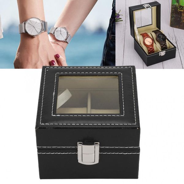 high grade 2 grids imitation pu watch box case for clock jewelry watch organizer holder display storager gift storage box, Black;blue
high grade 2 grids imitation pu watch box case for clock jewelry watch organizer holder display storager gift storage box, Black;blue