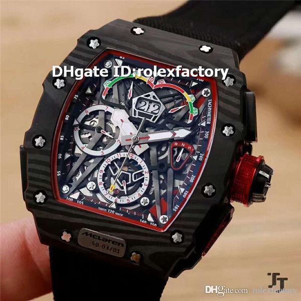 2019 new luxury black carbon fibers mens watch 50-03 ultralight - mclaren f1 automatic sapphire red canvas strap sports watches, Slivery;brown
2019 new luxury black carbon fibers mens watch 50-03 ultralight - mclaren f1 automatic sapphire red canvas strap sports watches, Slivery;brown