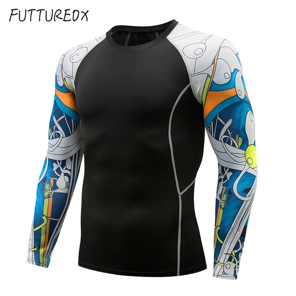 mens fitness 3d print long sleeve cycling base layers men skin tight thermal jerseys compression shirts mma workout base layers, Black
mens fitness 3d print long sleeve cycling base layers men skin tight thermal jerseys compression shirts mma workout base layers, Black