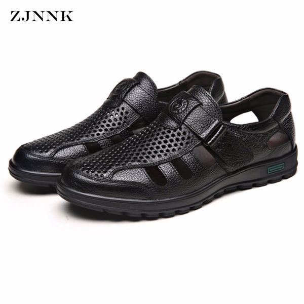 zjnnk men father sandals cow leather black brown male summer shoes breathable hard-wearing hollow men shoes 839
zjnnk men father sandals cow leather black brown male summer shoes breathable hard-wearing hollow men shoes 839