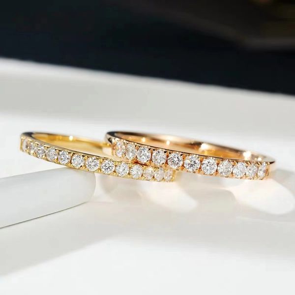 18k customizable tail ring d color rose gold ring for women 1ct 2ct 3ct vvs1 half row of diamonds moissanite brilliant round cut, Golden;silver
18k customizable tail ring d color rose gold ring for women 1ct 2ct 3ct vvs1 half row of diamonds moissanite brilliant round cut, Golden;silver