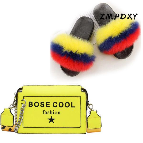 female real fur slides womens jelly shoulder bag shoes sets ladies fluffy furry slippers candy crossbody purse plush sandals, Black
female real fur slides womens jelly shoulder bag shoes sets ladies fluffy furry slippers candy crossbody purse plush sandals, Black