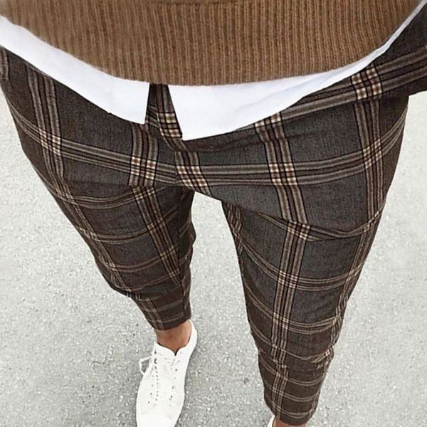 2020 new fashion men casual pants 3d plaid print trousers skinny slim fit business formal suit pants plus size drop shipping, Black
2020 new fashion men casual pants 3d plaid print trousers skinny slim fit business formal suit pants plus size drop shipping, Black