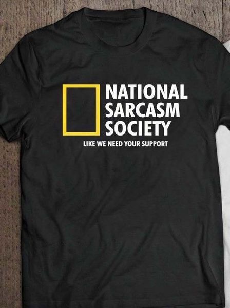 national sarcasm society-t-shirt-funny 2019 t-shirt black100% quality cotton mens print t-shirt 100% cotton, White;black
national sarcasm society-t-shirt-funny 2019 t-shirt black100% quality cotton mens print t-shirt 100% cotton, White;black