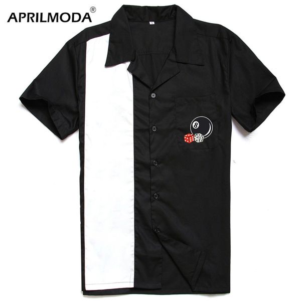 1950s rockabilly shirt men retro western punk rave shirts 2019 exquisite embroidery short sleeve rolling rock shirt men clothes, White;black
1950s rockabilly shirt men retro western punk rave shirts 2019 exquisite embroidery short sleeve rolling rock shirt men clothes, White;black