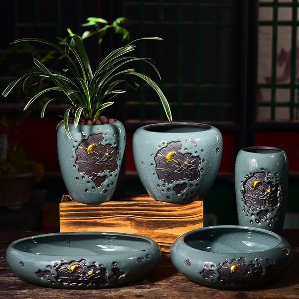 creative bonsai flower pot ceramic orchid chlorophytum potted chinese-style indoor household green plant green radish flower pot container f
creative bonsai flower pot ceramic orchid chlorophytum potted chinese-style indoor household green plant green radish flower pot container f