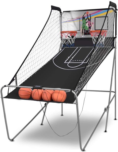 giantex foldable basketball arcade game, 8 game options, electronic double s2 player w/ 4 balls and led scoring system, indoor basketbal
giantex foldable basketball arcade game, 8 game options, electronic double s2 player w/ 4 balls and led scoring system, indoor basketbal