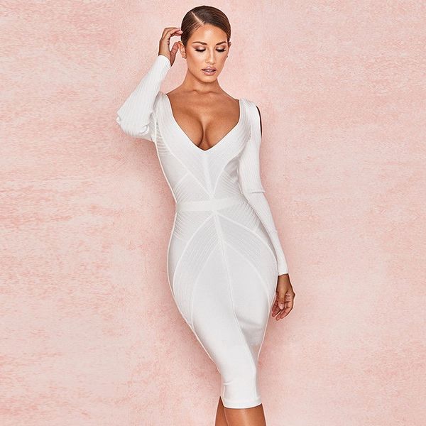 summer 2019 dress celebrity backless full deep v neck women elegant bandage night club body con party dresses wholesale, Black;gray
summer 2019 dress celebrity backless full deep v neck women elegant bandage night club body con party dresses wholesale, Black;gray