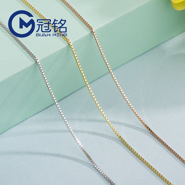 s925 sterling silver box chain necklace womens all-match pendant single chain necklace long sweater chain accessories
s925 sterling silver box chain necklace womens all-match pendant single chain necklace long sweater chain accessories