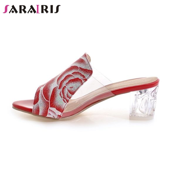 sarairis 32-43 female fashion transparent high heels mules summer casual pumps women cool flower print shoes woman, Black
sarairis 32-43 female fashion transparent high heels mules summer casual pumps women cool flower print shoes woman, Black