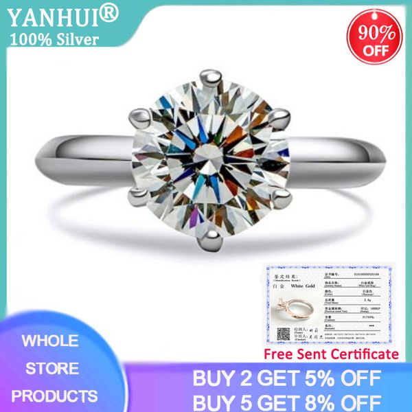 sent certificate real 925 sterling silver 18k gold wedding rings 2.0ct 8.0mm lab diamond fine jewelry rings for women, Golden;silver
sent certificate real 925 sterling silver 18k gold wedding rings 2.0ct 8.0mm lab diamond fine jewelry rings for women, Golden;silver