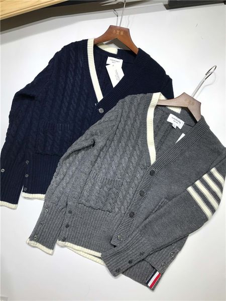 19aw luxurious brand design thom tb knitted cardigan jacket women breatheable fashion streetwear sweatshirts outdoor browne hoodie, Gray;blue
19aw luxurious brand design thom tb knitted cardigan jacket women breatheable fashion streetwear sweatshirts outdoor browne hoodie, Gray;blue