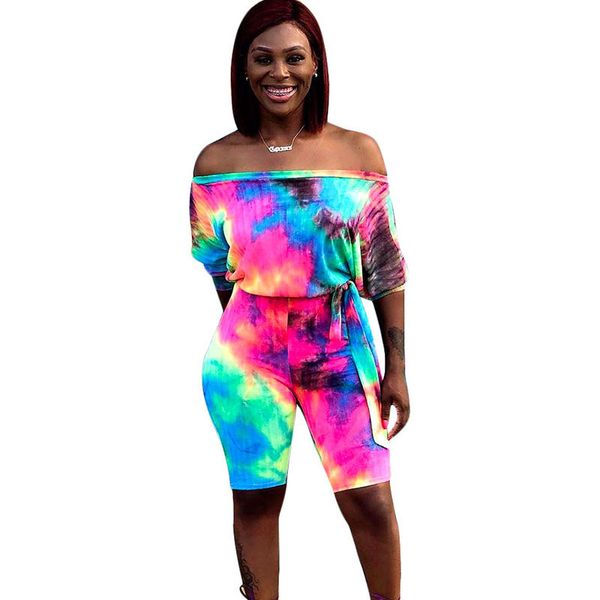 tie dye print summer casual jumpsuit women off shoulder slash neck one piece romper streetwear beach playsuit with sleeve, Black;white
tie dye print summer casual jumpsuit women off shoulder slash neck one piece romper streetwear beach playsuit with sleeve, Black;white